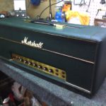 Photo of Green Tolex Marshall Super Lead Guitar Amp